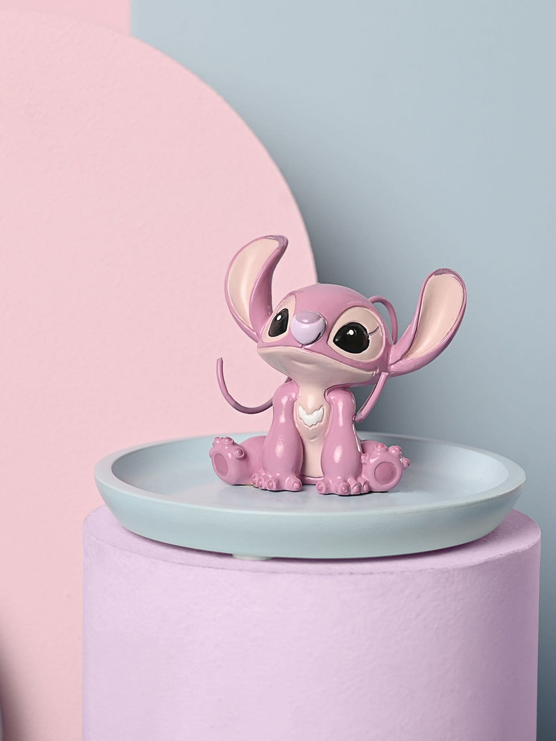 Disney Unisex Pink Widdop Stitch Resin Trinket Dish