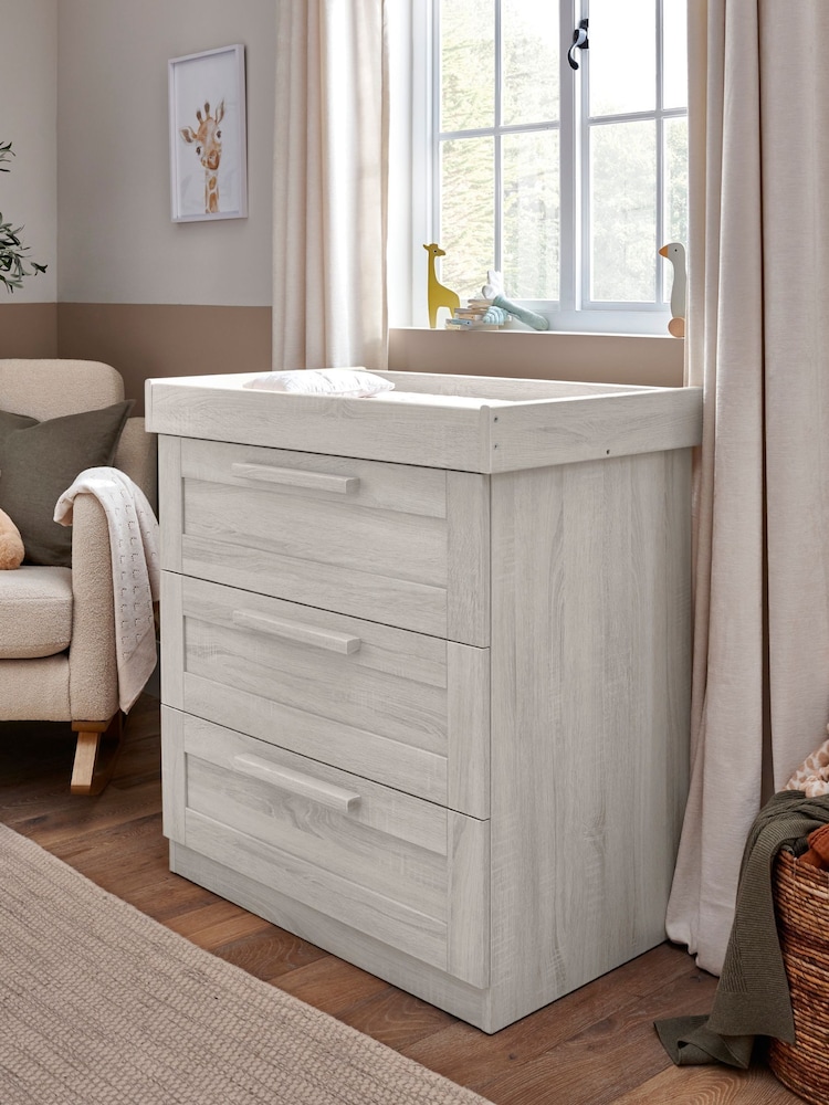 Mamas & Papas 3 Piece Nimbus White Atlas Convertible Cot Range - Image 2 of 12