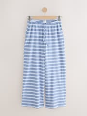 Blue/Brown Stripe Ribbed Pyjama Bottoms 2 Pack - Image 8 of 10