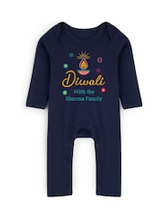 Dollymix Personalised Diwali Baby Rompersuit - Image 1 of 6