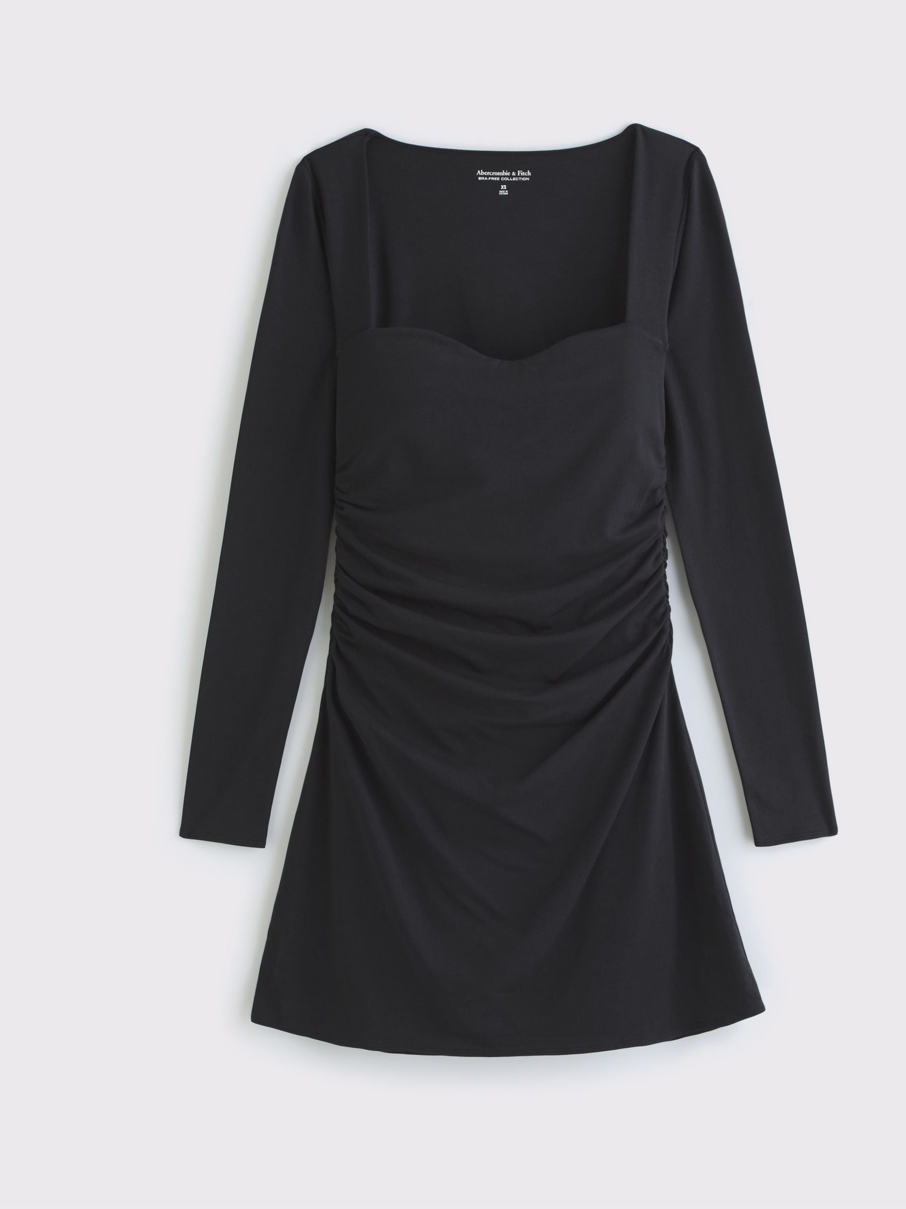 Buy Abercrombie & Fitch Black Long Sleeve Sweetheart Mini Dress Buy Abercrombie & Fitch Black Long Sleeve Sweetheart Mini Dress