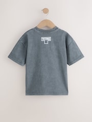 Charcoal Grey Tetris Short Sleeve T-Shirt (3-16yrs) - Image 2 of 4