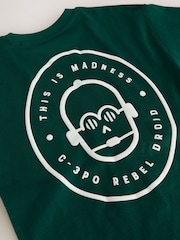 Green Back Print Star Wars T-Shirt (3-16yrs) - Image 5 of 5