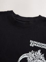 Musta/Valkoinen - Dungeons & Dragons -printtipaita, lyhythihainen (8-16vuotta) - Kuva 4 / 4