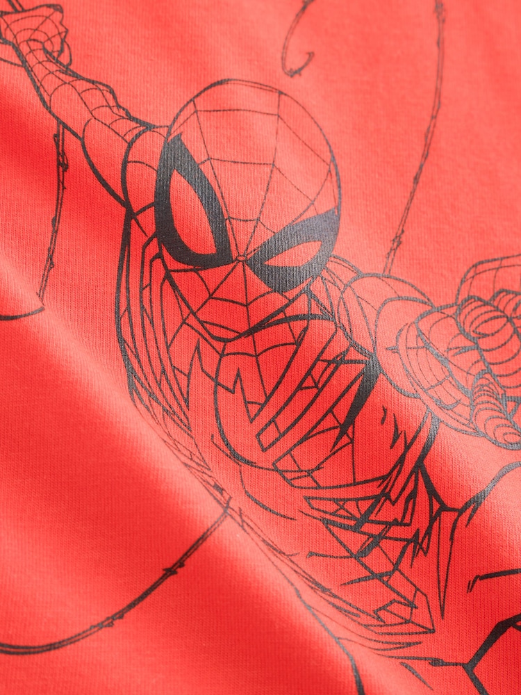 Red Sequin Spiderman Short Sleeve T-Shirt (3-16yrs) - Image 5 of 5