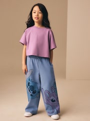Blue Lilo and Stitch Wide Leg Joggers (3-16yrs) - Image 2 of 7