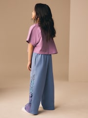 Blue Lilo and Stitch Wide Leg Joggers (3-16yrs) - Image 3 of 7