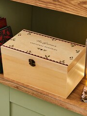 Made Yours Natural Personalised Traditional Christmas Memories Box - Image 1 of 4