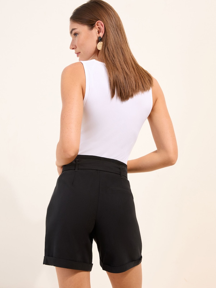 Friends Like These Black Utility Tailored Shorts - Image 4 of 4