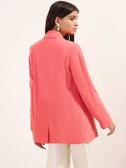 Roz coral - Friends Like These Boyfriend Blazer cu Lenjerie de pat - Imaginea 4 din 4