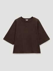 Hush Dark Brown Midy Cotton Slub Contrast Cord Pyjamas - Image 6 of 6