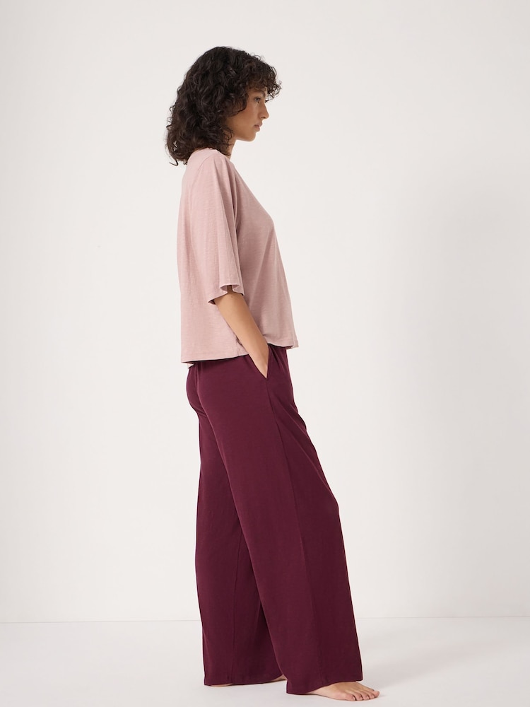 Hush Brown Midy Cotton Slub Contrast Cord Pyjamas - Image 2 of 5 Hush Brown Midy Cotton Slub Contrast Cord Pyjamas - Image 2 of 5