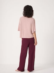 Hush Brown Midy Cotton Slub Contrast Cord Pyjamas - Image 4 of 5