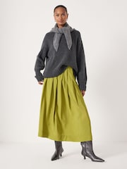 Hush Green Ivy Pleated Air Flow Midi Skirt - Image 1 of 6