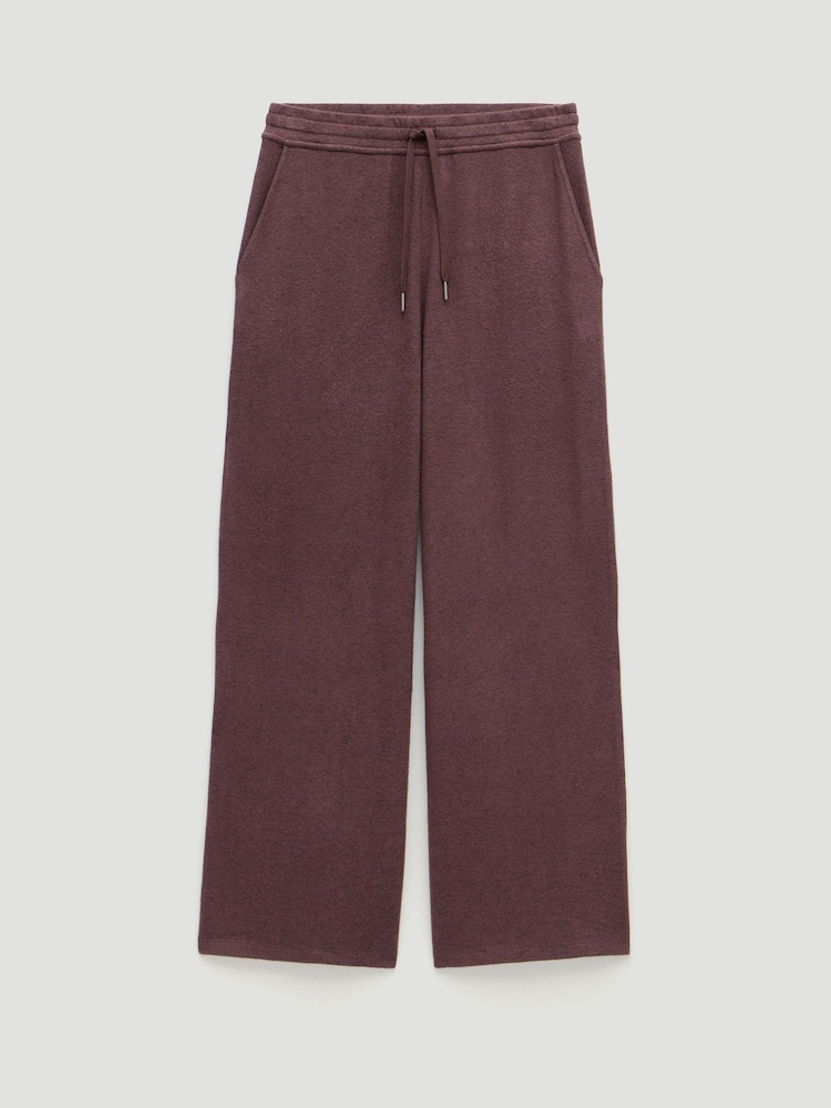 Hush Brown Elle Supersoft Wide Leg Joggers - Image 1 of 1