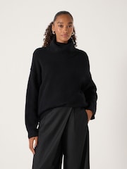 Hush Black Meryl Roll Neck Jumper - Image 1 of 5