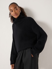 Hush Black Meryl Roll Neck Jumper - Image 3 of 5