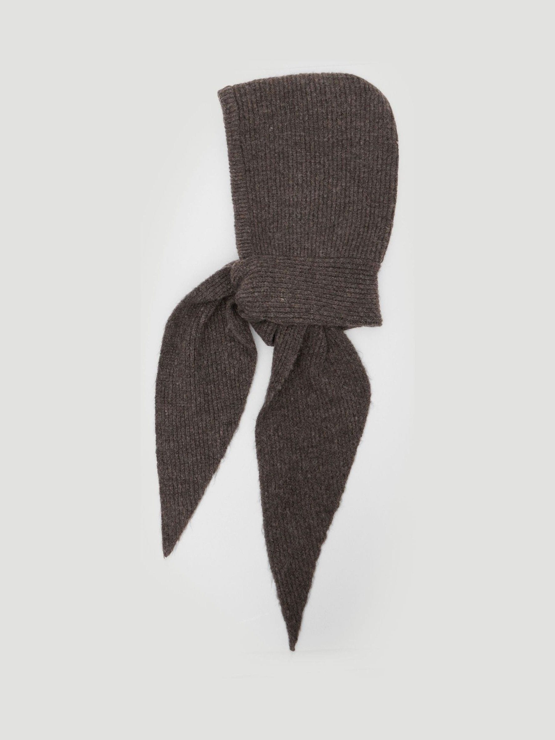 Kopen Bruin - Hush Knitted Hooded Scarf van Next Nederland