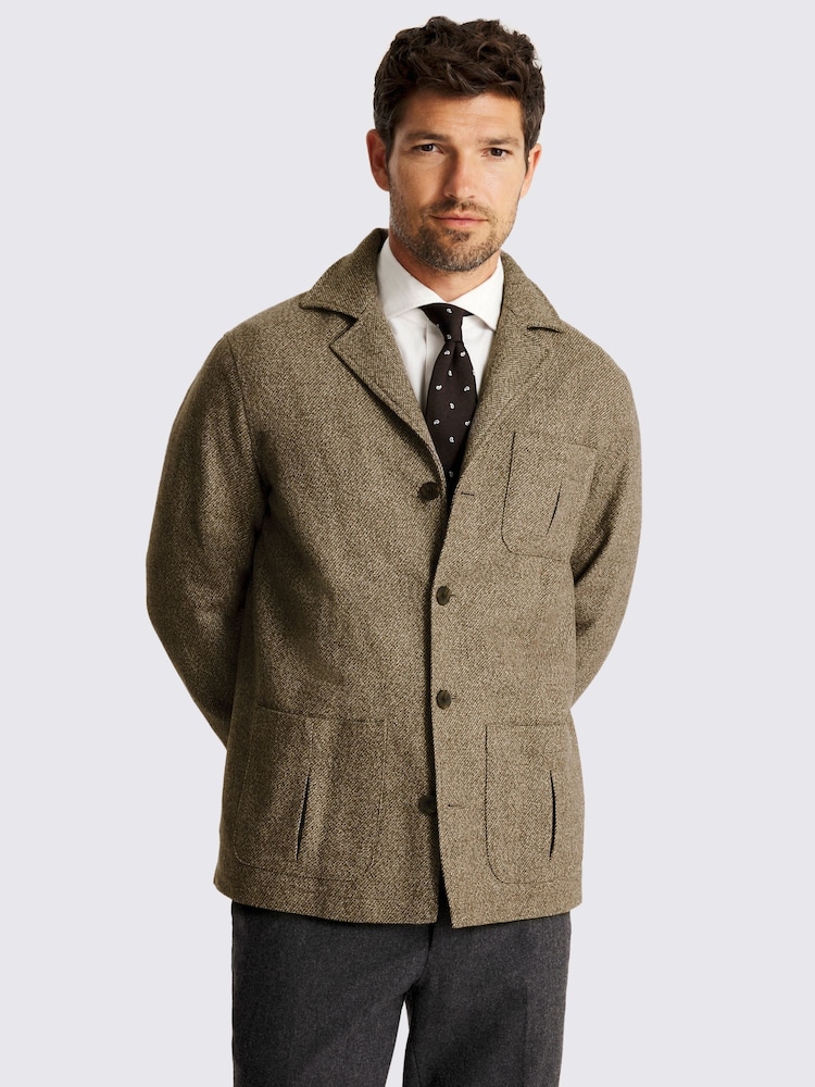 MOSS Natural Safari Shacket - Image 1 of 5 MOSS Natural Safari Shacket - Image 1 of 5