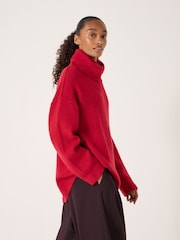 Hush Red Meryl Roll Neck Jumper - Image 3 of 6