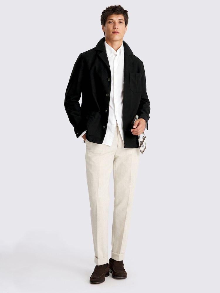 MOSS Black Moleskin Shacket - Image 2 of 4
