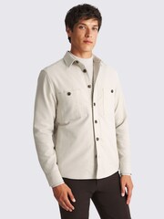 MOSS Natural Moleskin Overshirt - Image 1 of 3