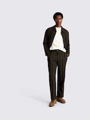 MOSS Brown Stripe Shacket - Image 3 of 4