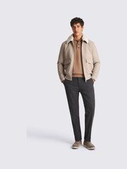 MOSS Natural Borg Bomber Jacket - Image 1 of 4