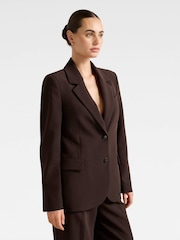 Forever New Brown Briony Single Breasted Blazer - Image 4 of 5