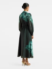 Forever New Camilla Petite Long Sleeved Midi Dress Contains Linen - Slika 2 iz 4