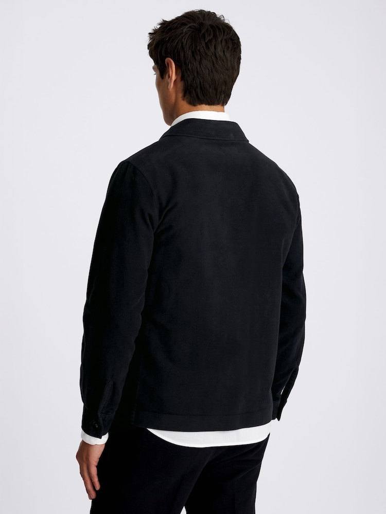 MOSS Black Moleskin Shacket - Image 2 of 4
