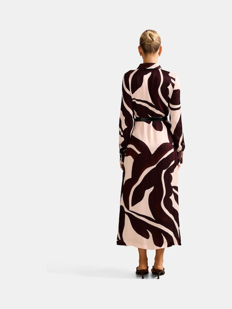 Forever New Elliana Printed Satin Midi Dress - Imagem 2 de 4