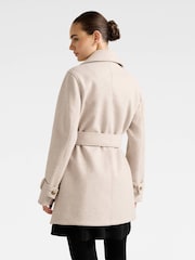 Forever New Natural Belle Short Wrap Coat - Image 2 of 5