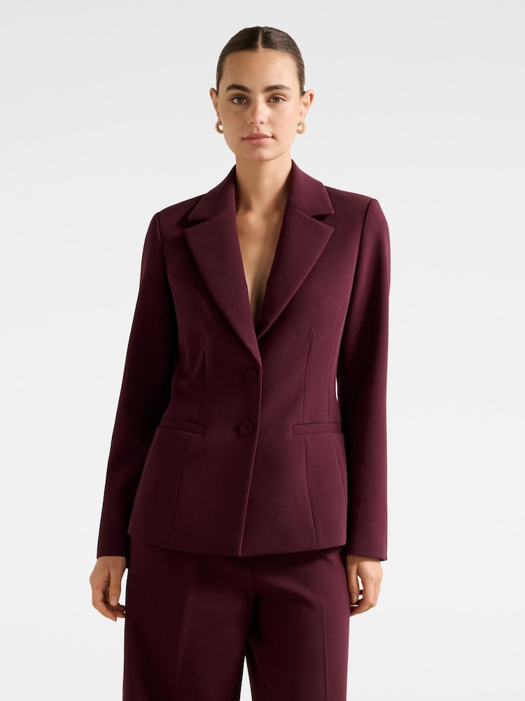 Forever New Red Lee Nipped Waist Blazer - Image 1 of 5 Forever New Red Lee Nipped Waist Blazer - Image 1 of 5
