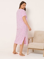 Yours Curve Blue Midaxi Nightdresses 2 Pack - Image 4 of 7