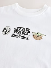 White Mandalorian Long Sleeve T-Shirt (3-16yrs) - Image 3 of 4