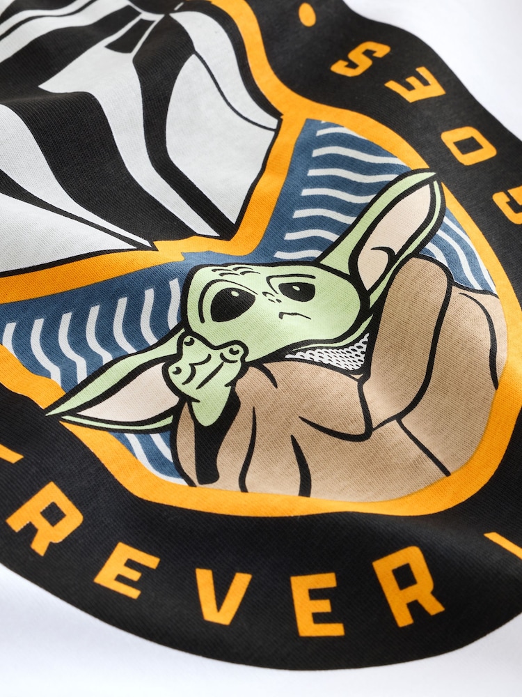 White Mandalorian Long Sleeve T-Shirt (3-16yrs) - Image 4 of 4