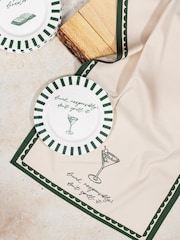 Avalon Home Green Drink Responsibly Tea Towel - Image 3 of 6