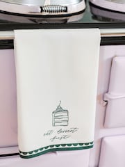 Avalon Home Green Eat Dessert First Tea Towel - Image 4 of 6