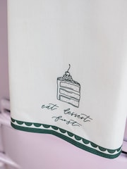 Avalon Home Green Eat Dessert First Tea Towel - Image 5 of 6