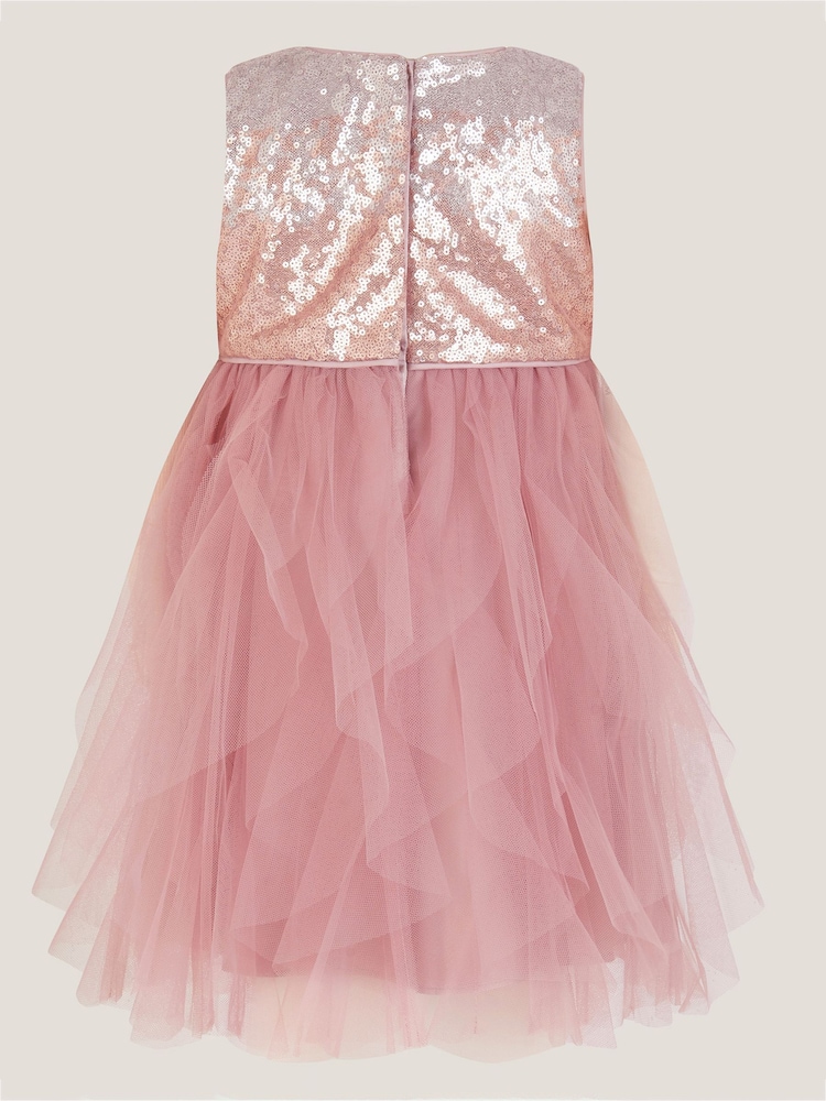 Monsoon Baby Simone Sequin Tulle Ruffle Dress - صورة 2 من 3 Monsoon Baby Simone Sequin Tulle Ruffle Dress - صورة 2 من 3