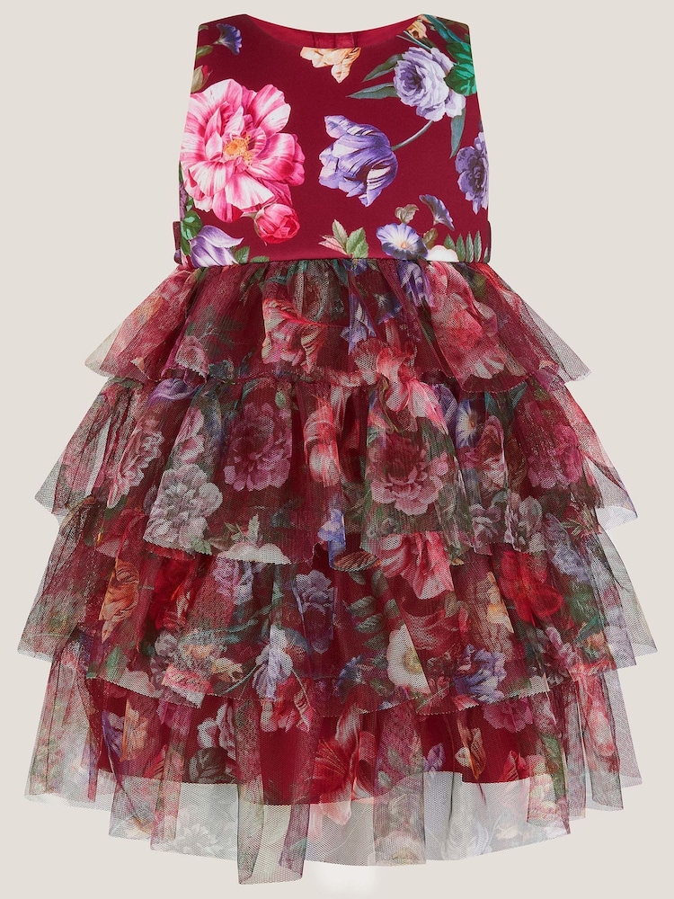 Monsoon Baby Christina Floral Tiered Party Dress - صورة 1 من 3