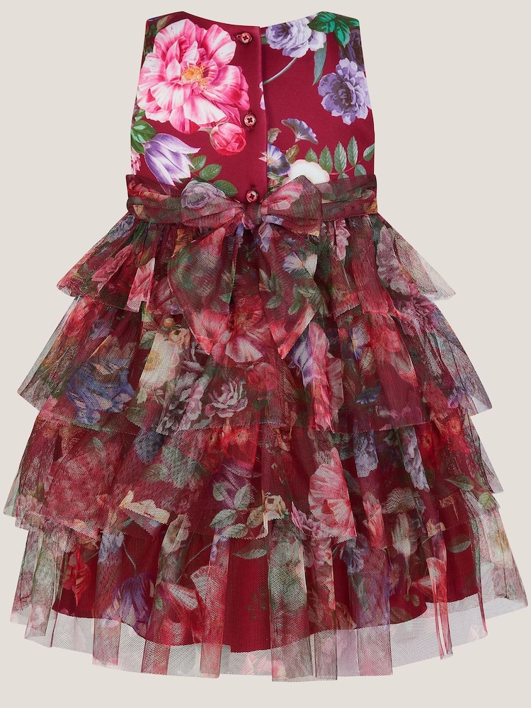 Monsoon Baby Christina Floral Tiered Party Dress - صورة 2 من 3
