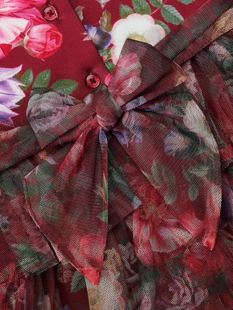 Monsoon Baby Christina Floral Tiered Party Dress - صورة 3 من 3