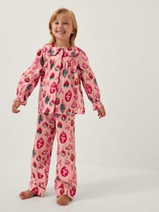 Monsoon Christmas Bauble Print Long Pyjamas Set - Bild 1 von 5