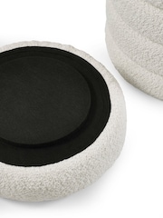 Julian Bowen Beige Boucle Hailey Upholstered Storage Stool - Image 6 of 6