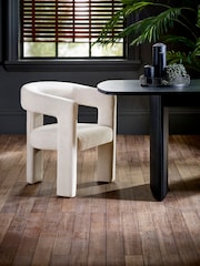 Julian Bowen Cream Elara Upholstered Chair - Image 1 of 6