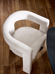Julian Bowen Cream Elara Upholstered Chair - Image 5 of 6