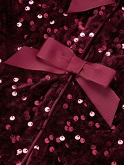 Monsoon Velvet Sequin Bow Jacket - Bild 4 von 4