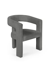 Julian Bowen Grey Elara Upholstered Chair - Image 2 of 6